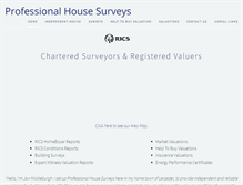 Tablet Screenshot of professionalhousesurveys.co.uk